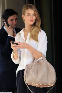 Rosie Huntington-Whiteley looking fashionable while out and about in NYC