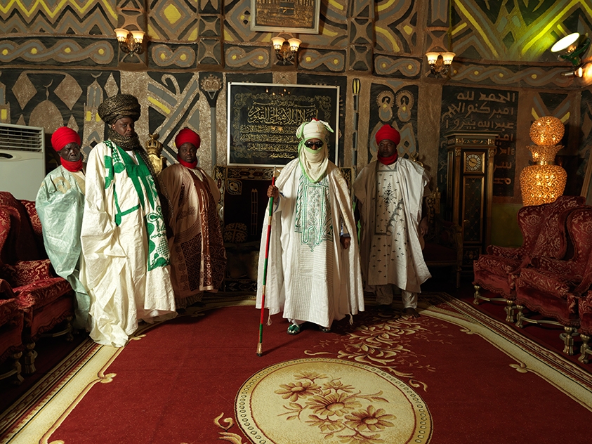 7.Emir of Kano with courtiers
