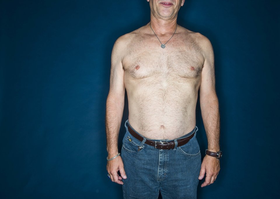  NEW YORK, NY - AUGUST 5: Various men take part in a photo shoot aimed at showing that men can suffer from body image issues in New York on Wednesday August 5, 2015. (Photo by Damon Dahlen, Huffington Post) 